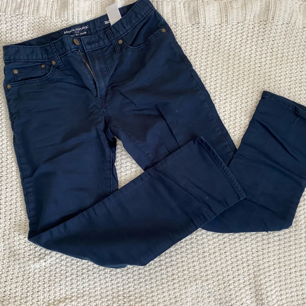 Banana Republic Navy Travel Pants